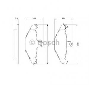 Set placute frana frana disc RENAULT 21 limuzina  L48  PRODUCATOR BOSCH 0 986 461 148