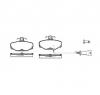 Set placute frana frana disc ford sierra hatchback