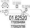 Toba esapament finala RENAULT 5  122  PRODUCATOR MTS 01 62520