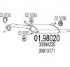 Toba esapament finala VOLVO S40 I  VS  PRODUCATOR MTS 01 98020