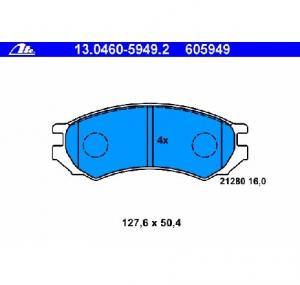 Set placute frana frana disc NISSAN PRIMERA  P10  PRODUCATOR ATE 13 0460 5949 2