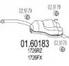 Toba esapament finala PEUGEOT 607  9D  9U  PRODUCATOR MTS 01 60183