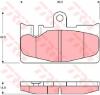 Set placute frana frana disc LEXUS LS  UCF30  PRODUCATOR TRW GDB3323