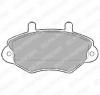 Set placute frana frana disc FORD TRANSIT Van  E   PRODUCATOR DELPHI LP767