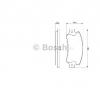 Set placute frana frana disc alfa romeo 164  164  producator bosch 0