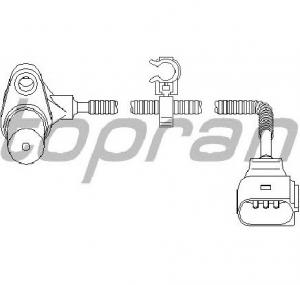 Senzor turatie management motor VW GOLF Mk IV  1J1  PRODUCATOR TOPRAN 111 379