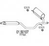 Toba esapamet intermediara peugeot 607  9d  9u  producator mts 01