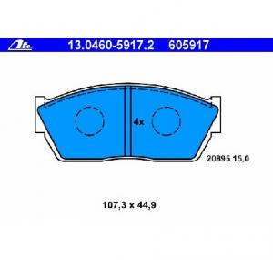 Set placute frana frana disc HONDA CIVIC   limuzina  SF  PRODUCATOR ATE 13 0460 5917 2