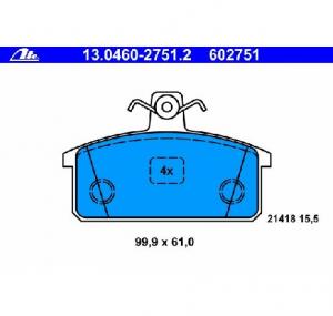 Set placute frana frana disc IVECO MASSIF Station Wagon PRODUCATOR ATE 13 0460 2751 2