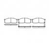 Set placute frana frana disc mazda e serie caroserie