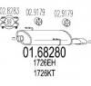 Toba esapament finala PEUGEOT 206 hatchback  2A C  PRODUCATOR MTS 01 68280