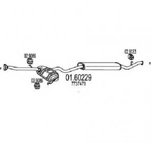 Toba esapament finala FIAT TEMPRA  159  PRODUCATOR MTS 01 60229