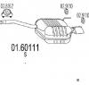 Toba esapament finala MERCEDES BENZ C CLASS Sportscoupe  CL203  PRODUCATOR MTS 01 60111