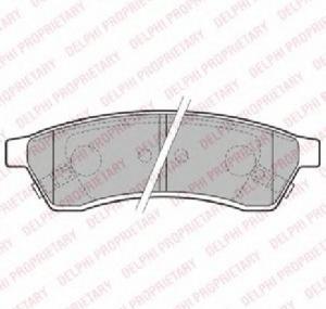 Set placute frana frana disc CHEVROLET EPICA  KL1  PRODUCATOR DELPHI LP2197