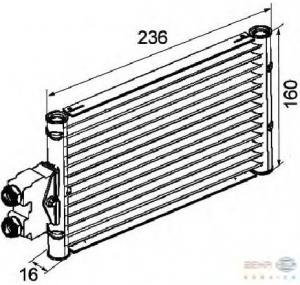 Radiator racire ulei  cutie de viteze automata MERCEDES BENZ E CLASS  W211  PRODUCATOR HELLA 8MO 376 747 201