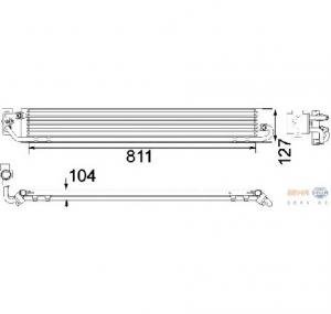 Radiator racire ulei  cutie de viteze automata VW TOUAREG  7P5  PRODUCATOR HELLA 8MO 376 756 361