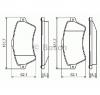 Set placute frana frana disc land rover freelander