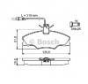 Set placute frana frana disc PEUGEOT 406  8B  PRODUCATOR BOSCH 0 986 424 227