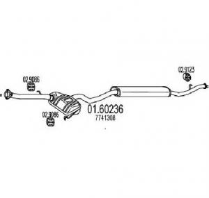 Toba esapament finala FIAT TEMPRA  159  PRODUCATOR MTS 01 60236