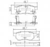 Set placute frana frana disc HONDA CIVIC Mk III limuzina  ED  PRODUCATOR NIPPARTS J3614004