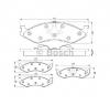 Set placute frana frana disc JEEP CHEROKEE  XJ  PRODUCATOR BOSCH 0 986 424 284