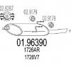 Toba esapament finala PEUGEOT 406 Estate  8E F  PRODUCATOR MTS 01 96390