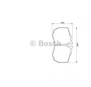 Set placute frana frana disc FORD TRANSIT caroserie PRODUCATOR BOSCH 0 986 424 750