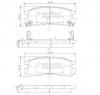 Set placute frana frana disc mitsubishi sapporo mk