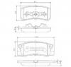 Set placute frana frana disc MITSUBISHI ASX  GAW  PRODUCATOR NIPPARTS J3615010