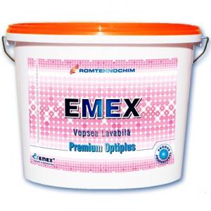 Vopsea Lavabila Premium EMEX OPTIPLUS / Bidon 15 L - Alb