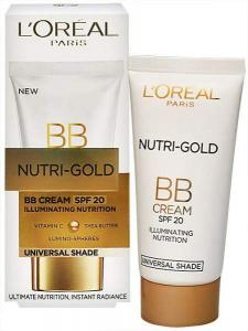 Fond de ten iluminator Loreal Nutri-Gold BB Cream SPF 20  40 ml - Nuanta Universala