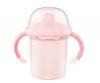 Cana MINI Baby Rose cu supapa anti-curgere, cu 2 toarte, peste 8