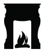 Sticker tabla de scris fireplace