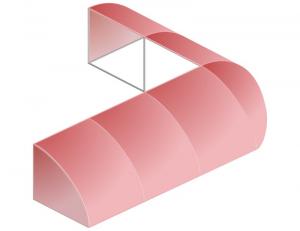 Copertine cadru otel acoperit cu polyplan