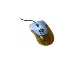 Mouse USB mini Serioux Rainbow 580, transparent yellow, scroll, big box + blister