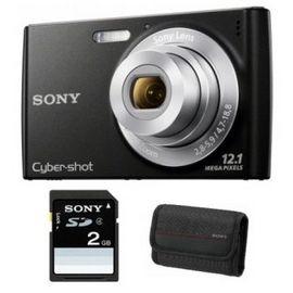 Aparat foto Sony W510, 12MP, Black, Husa + Card SD 2GB