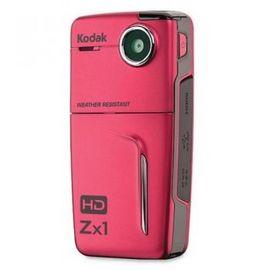 Camera video Pocket HD Kodak Zx1 Red, HD 720p, senzor CMOS, ecran LCD 2,0", 2x zoom digital, Kodak ArcSoft Media Impression - editare video si upload...
