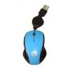 Mouse USB mini optic Serioux Pastel 3100R dark blue, retractabil, prelungitor USB inclus, scroll, blister