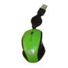 Mouse USB mini optic Serioux Pastel 3100R green, retractabil, prelungitor USB inclus, scroll, blister