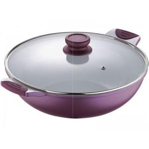 Oala ceramica tip wok Bergner Vioflam BG 6753 - 30 cm