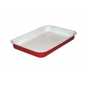 Tava ceramica joasa 31x21 cm Perfect Home 10224 - rosie