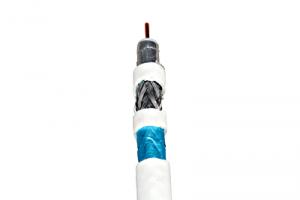 Cablu coaxial DIGI-SAT 3040, Schrack, 75 Ohm, PVC, alb