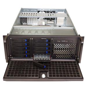 Carcasa rack Xcab, storage - dimensiuni:19"/4U/600mm, 2x5.25", 10x3.5" cu sursa de alimentare redundanta de 420W, MRW6420, ZIPPY