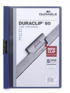 Dosar Durable Duraclip Original, 60 coli, albastru inchis