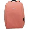 Rucsac bestlife travel safe - roz - laptop 16 inch, charge pentru usb