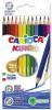 Creioane colorate carioca acquarell, hexagonale, 12
