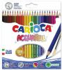 Creioane colorate carioca acquarell, hexagonale, 24