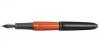 Stilou diplomat aero, cu penita m, aurita 14kt. - black orange