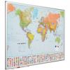 Harta lumii (politica) 100 x 136 cm, profil aluminiu