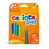 Creioane colorate carioca baby 2+, triunghiulare, 10